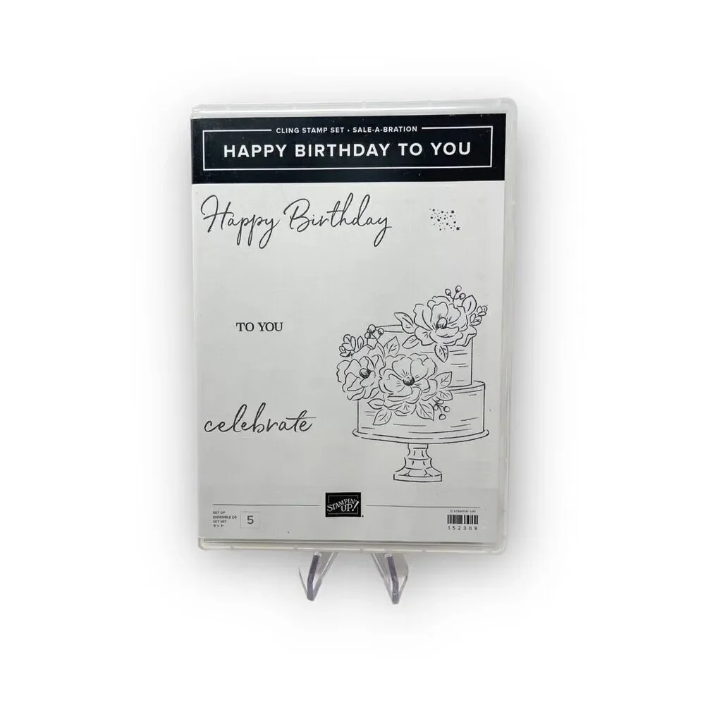 Stampin’ Up! Happy Birthday Rubber Stamp Set of 2 Sets 152308 148612 New Unused
